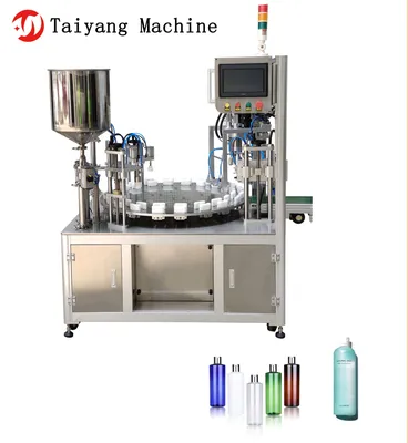 Double Head Plastic Bottle Filling Machine for Cosmetics, Food Industries and High Foaming Solvent Products