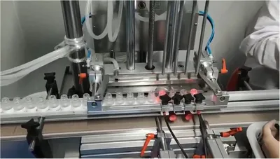 Suitable for Cylinder Plastic Bottle High Speed Six Head Water Agent High Foam Water Solvent Product Filling Machine